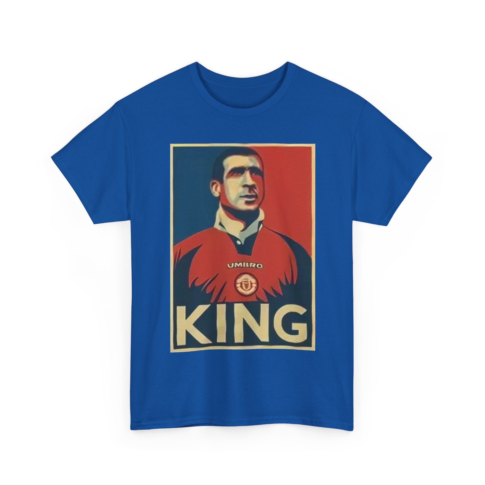 Eric Cantona King Manchester United Graphic Tee — Retro Sports Poster Football Shirt