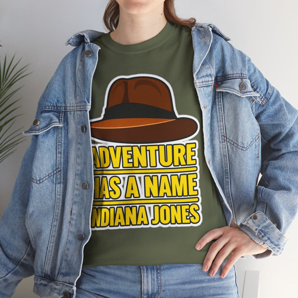 Adventure Has a Name Indiana Jones Graphic Cotton T-Shirt