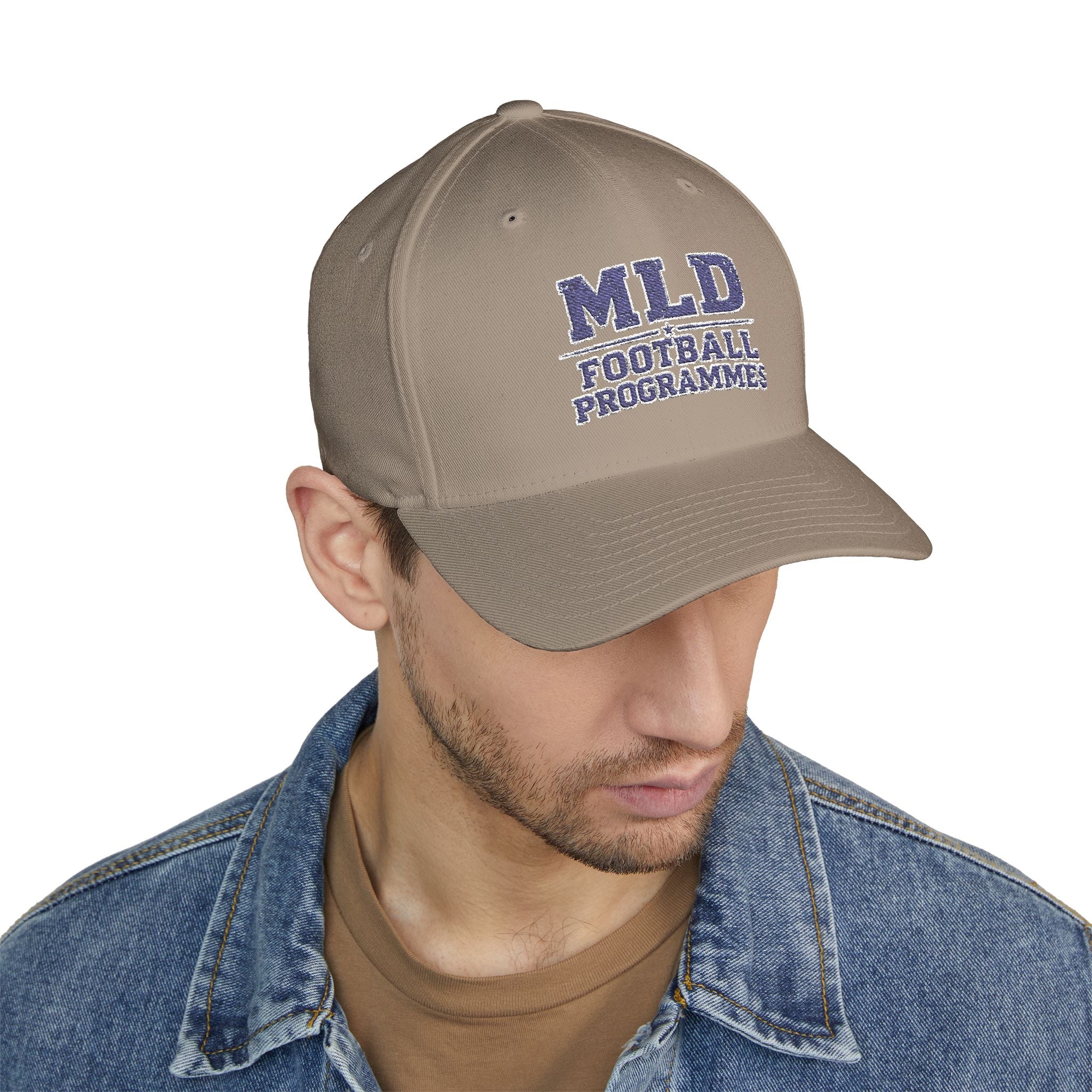 MLD Football Programmes Embroidered Cap – Structured Closed-Back Baseball Hat