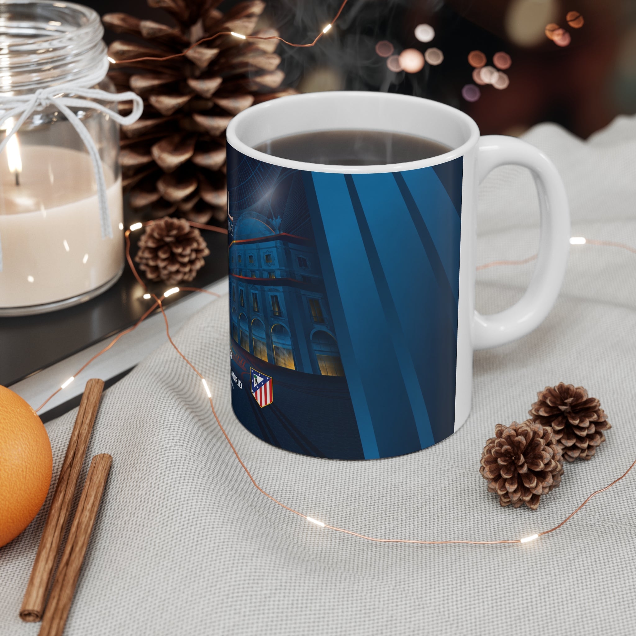 2016 UEFA Champions League Final Programme Cover Inspired Ceramic Coffee Mug — 11oz/15oz
