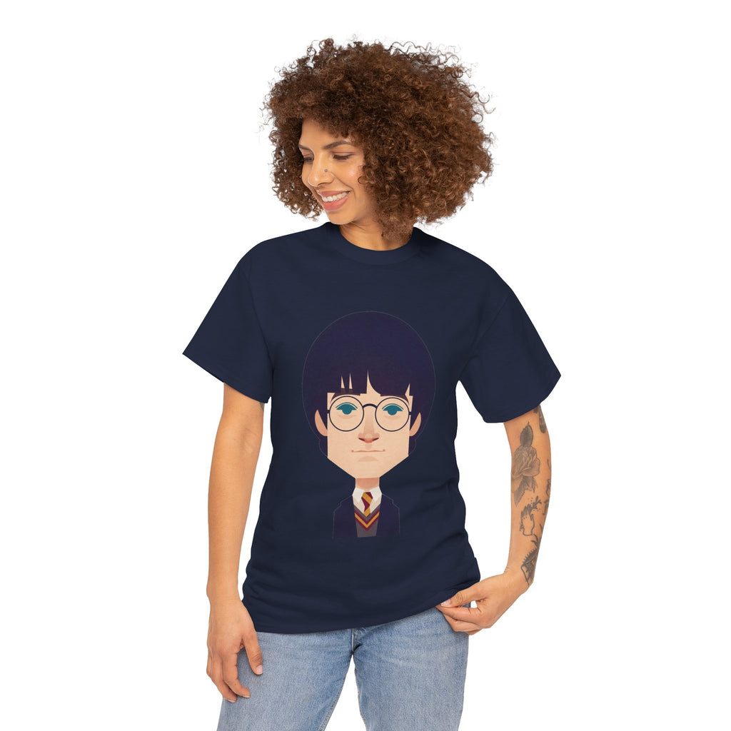 Harry Potter Wizard School Boy Cartoon Cotton T-Shirt