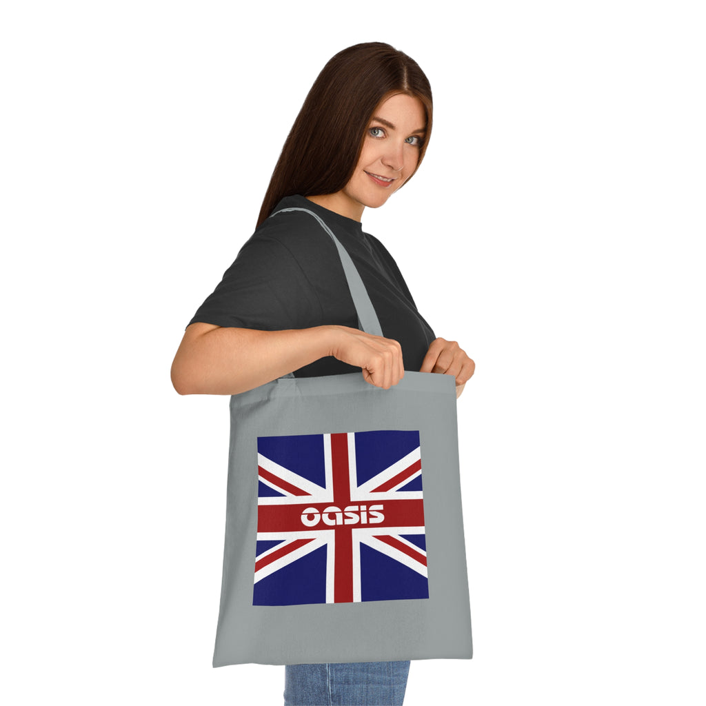 Union Jack Oasis Tote Bag — British Flag Cotton Shopper