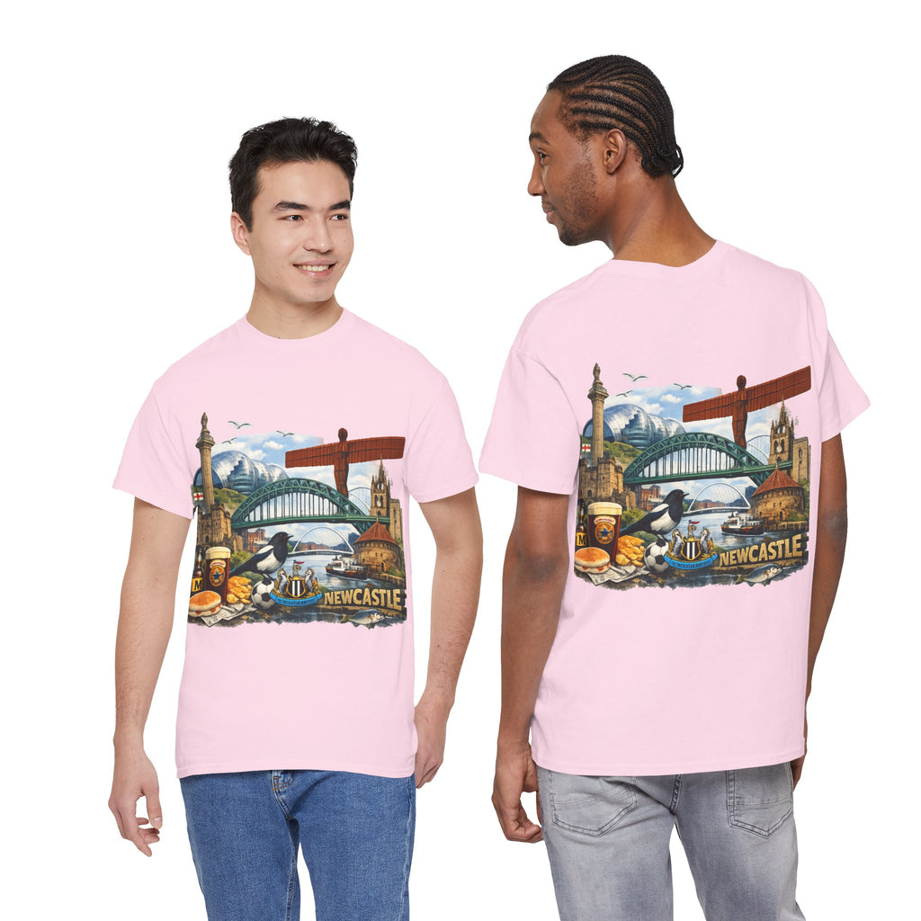 Newcastle Upon Tyne Landmark Tee — Vintage Cityscape T-Shirt