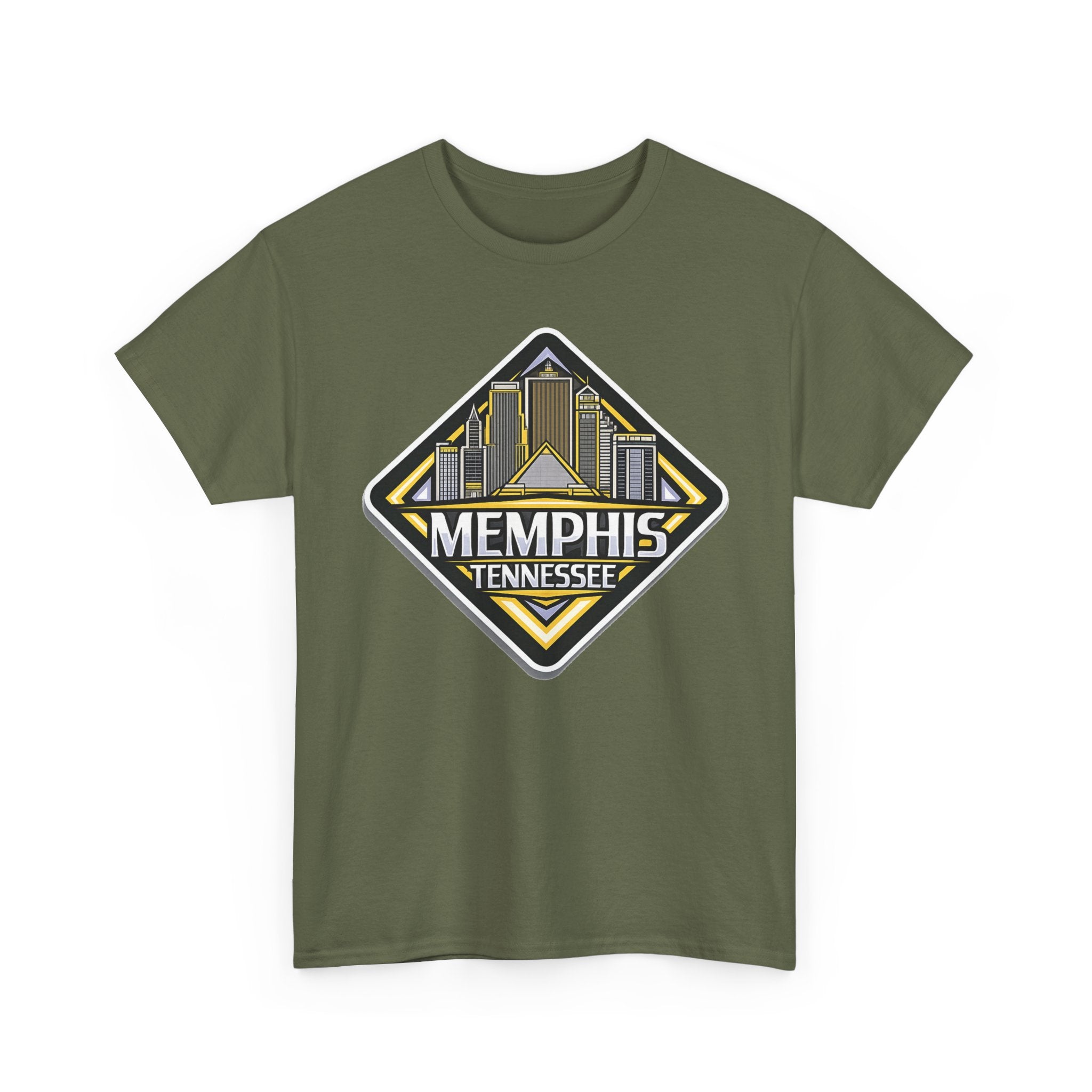 Memphis Tennessee Skyline T‑Shirt — Retro City Badge Tee