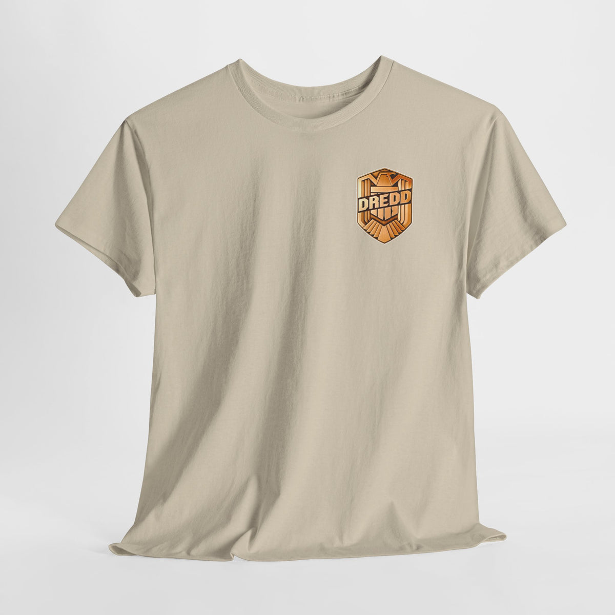 Dredd Shield Badge T-Shirt — Retro Law Enforcement Logo Tee