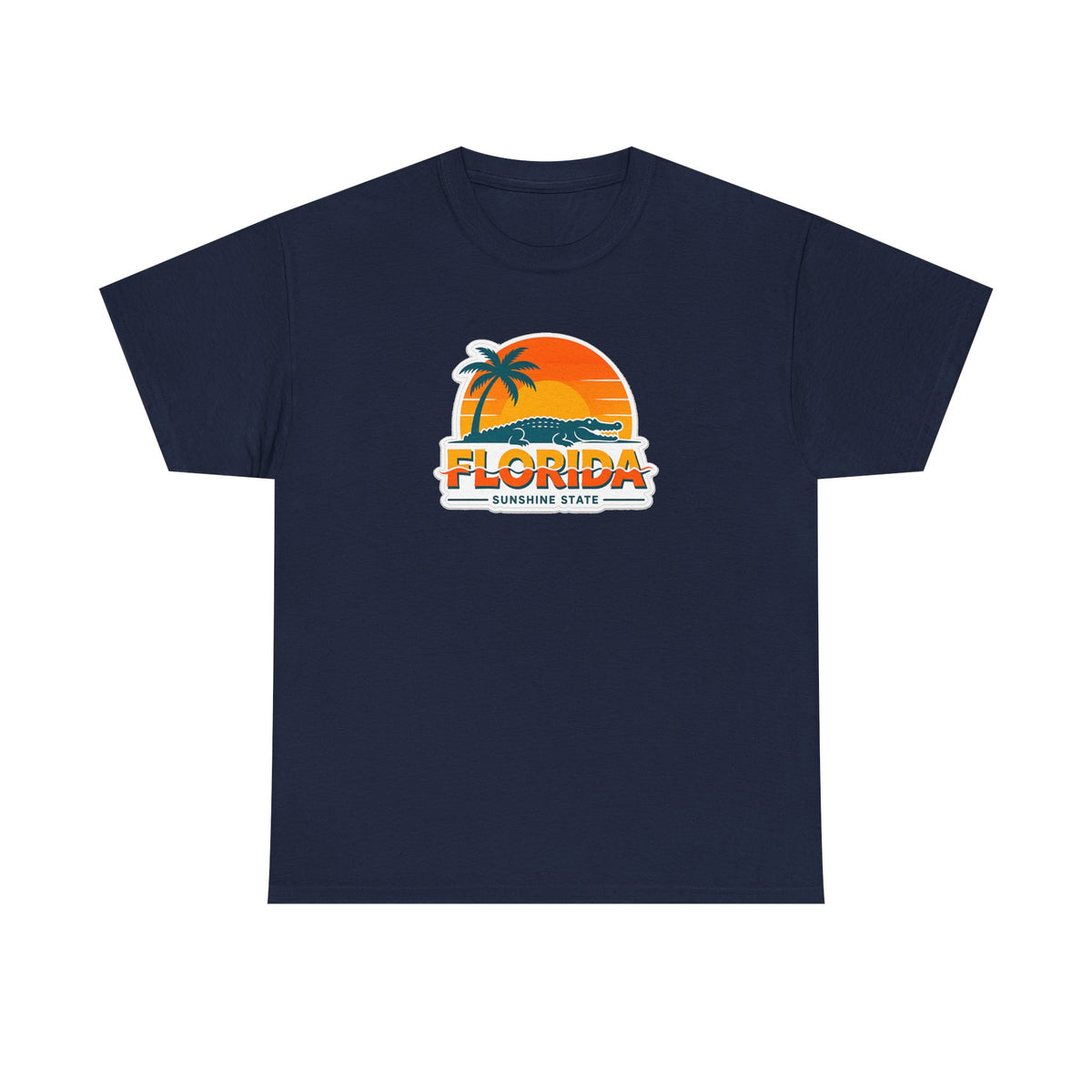 Florida Sunshine State T-Shirt — Retro Palm Sunset Graphic Tee
