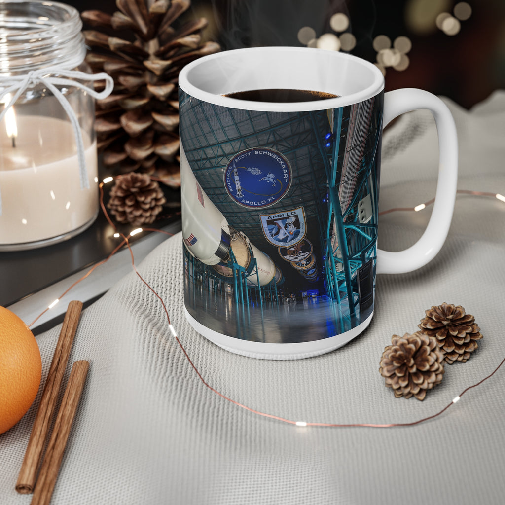 Space Museum Rocket Ceramic Coffee Mug – NASA Exhibit Photo, 11oz & 15oz
