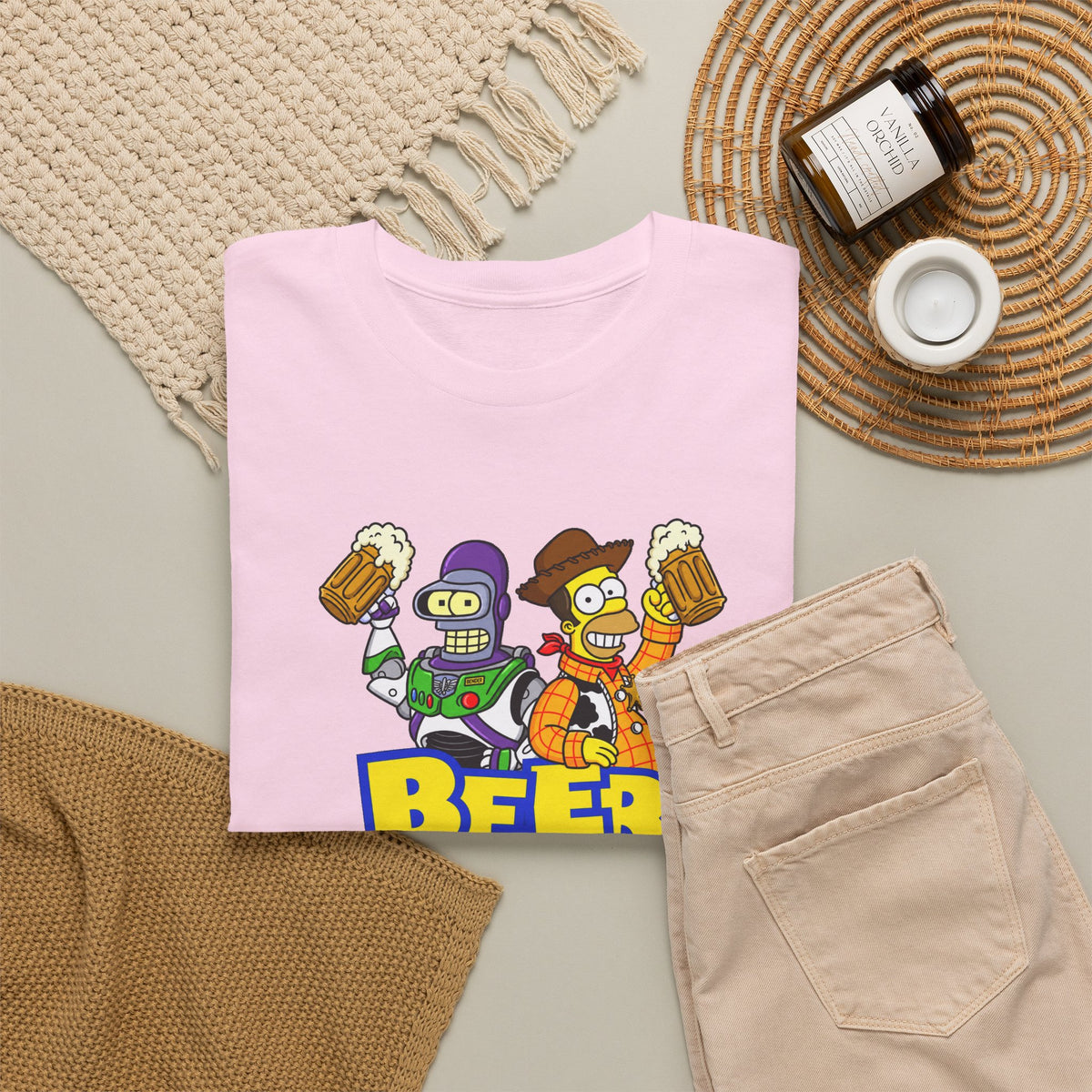 Beer Story T-Shirt — Funny Cartoon Beer Buddies Graphic Tee