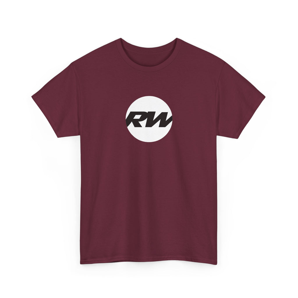 RW Logo T‑Shirt — Minimalist Retro Circle Graphic Tee