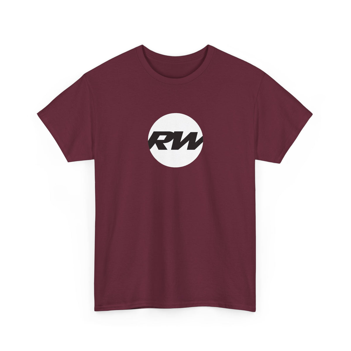 RW Logo T‑Shirt — Minimalist Retro Circle Graphic Tee