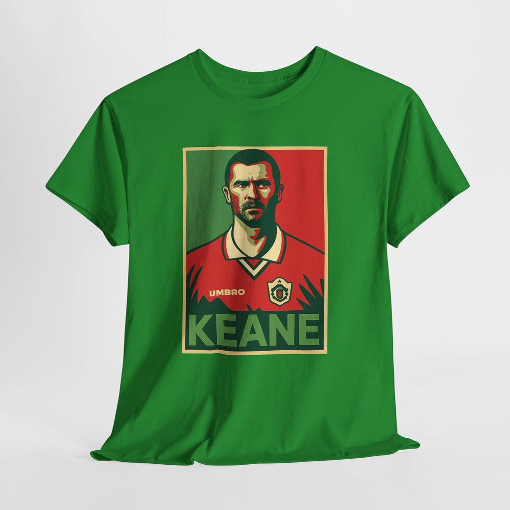 Keane Football Poster Tee — Retro Soccer Jersey Graphic T-Shirt