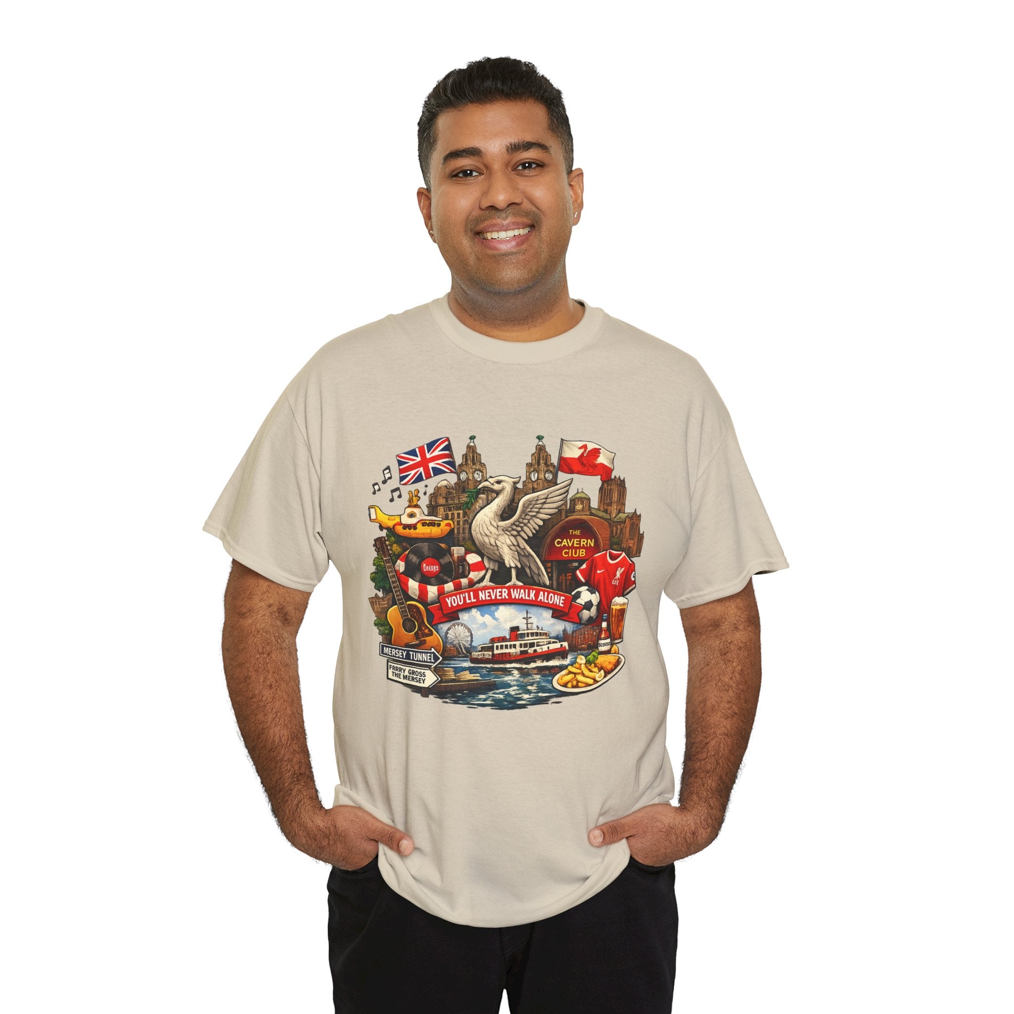 Liverpool Landmarks & You'll Never Walk Alone T-Shirt