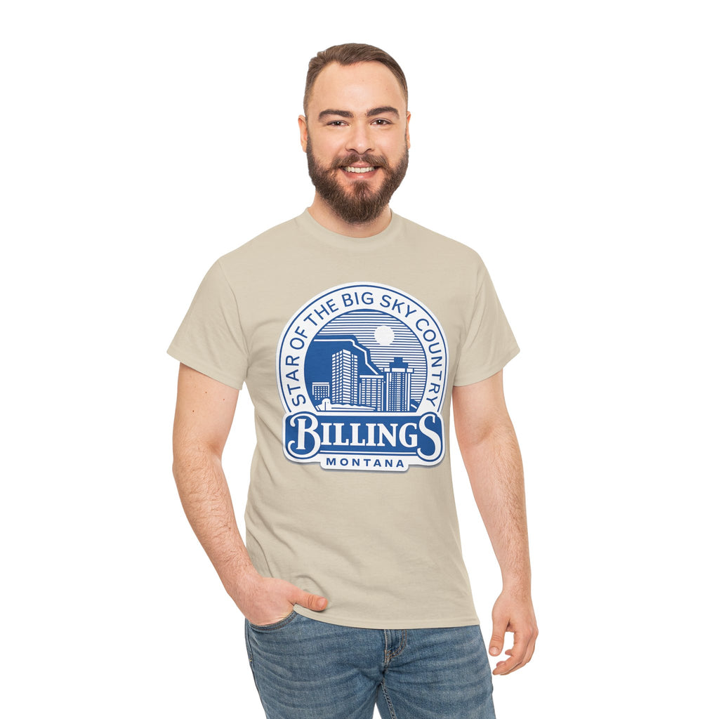 Billings Montana Tee — "Star of the Big Sky Country" Retro City Skyline T-Shirt
