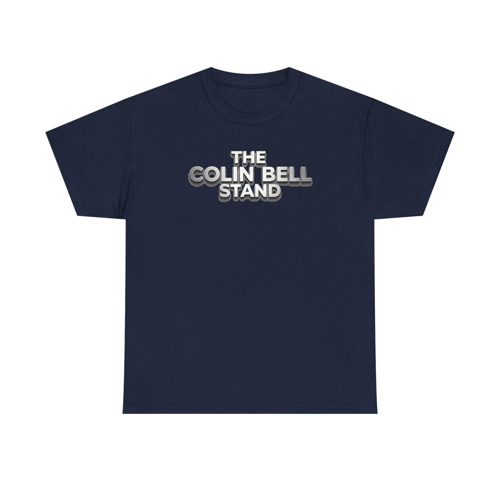 T-Shirt — “The Colin Bell Stand” Retro Chrome Text Tee