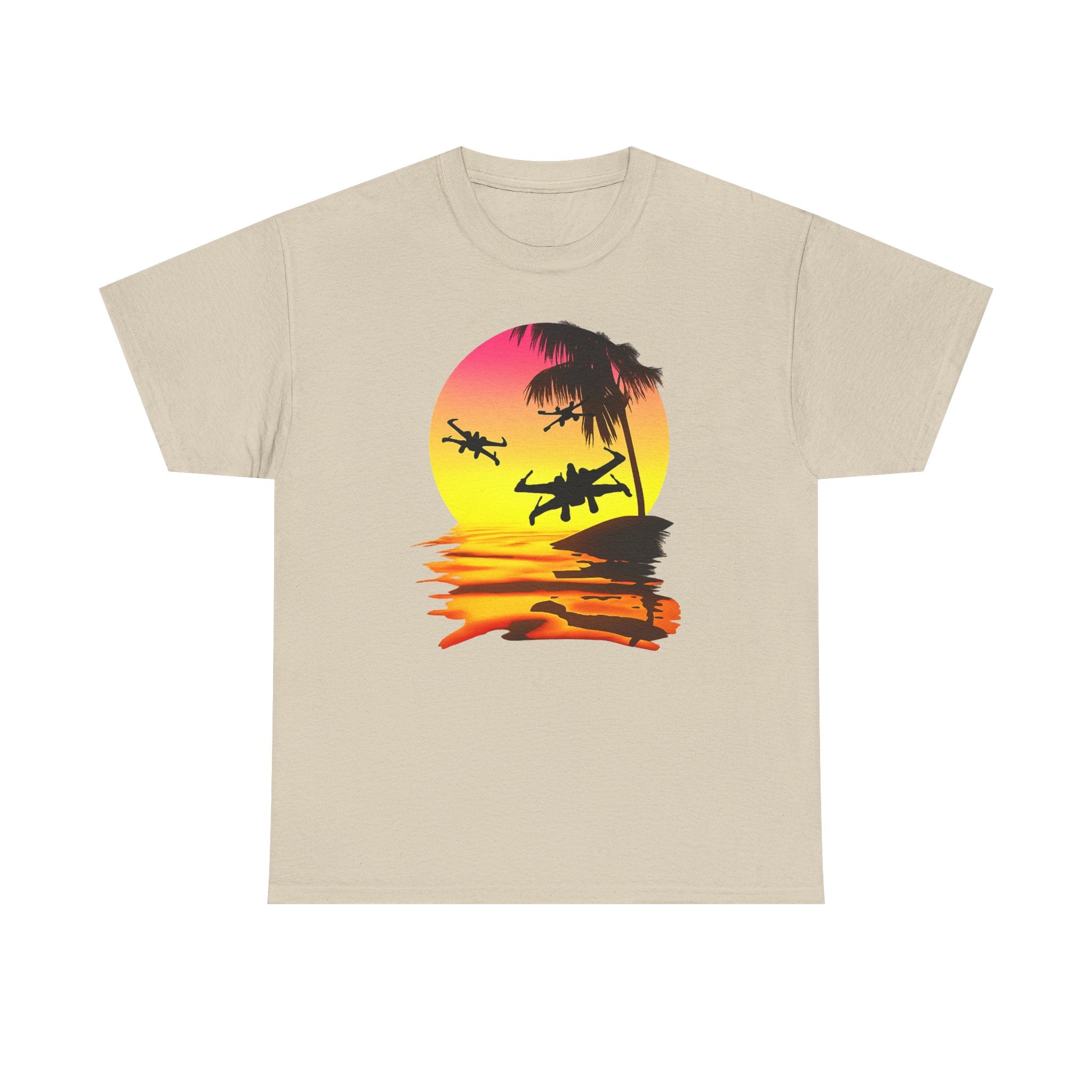 Star Wars X-Ring Sunset Beach Plane T-Shirt