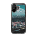 Tampa Bay Raymond James Stadium Clear Phone Case — Aerial City Stadium Design