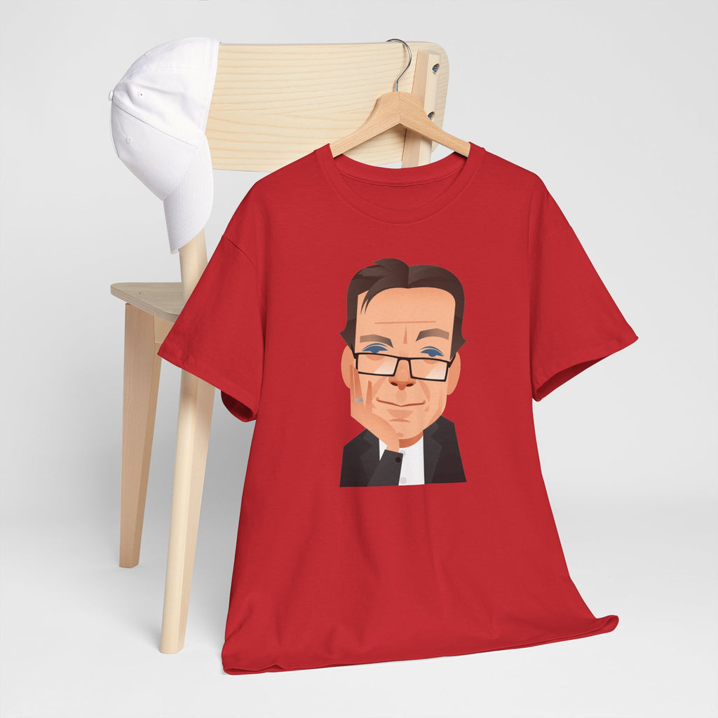Tony Wilson Manchester Legend Caricature Gentleman Face Cotton T-Shirt