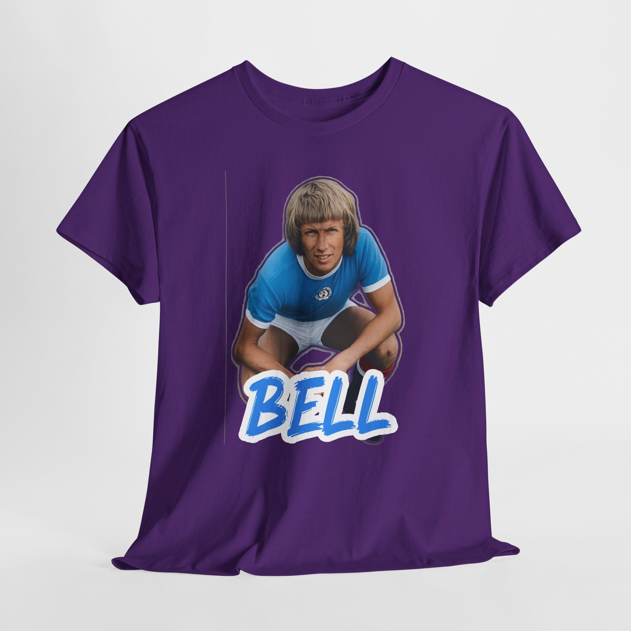 Colin Bell Manchester City Legend Retro Soccer Tee — Vintage Player Graphic T-Shirt