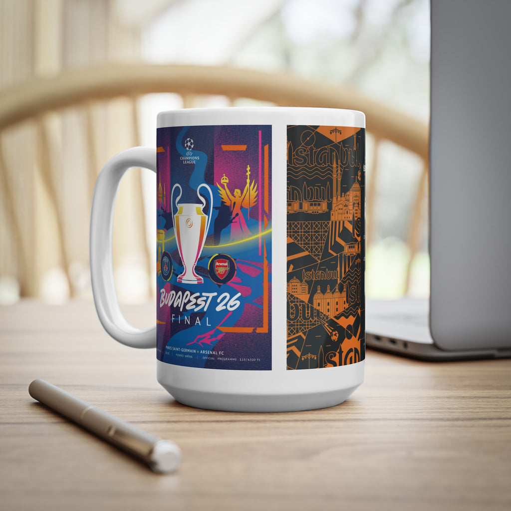 2026 UEFA Finals Programme Covers Inspired Ceramic Coffee Mug (11oz & 15oz)