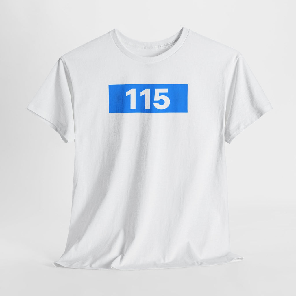 Manchester City 115 Inspired Minimalist Graphic Cotton T-Shirt
