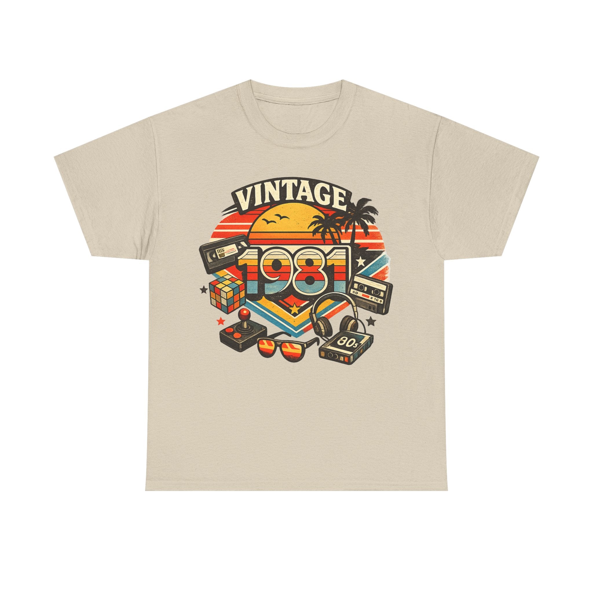 Vintage 1981 Retro Tee — 80s Nostalgia Graphic T-Shirt