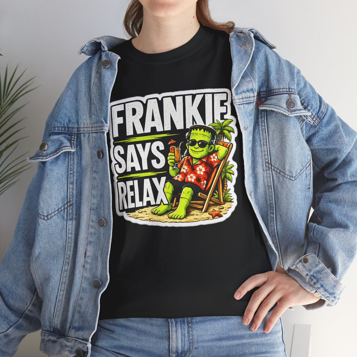 Frankie Says Relax Funny Graphic Cotton T-Shirt