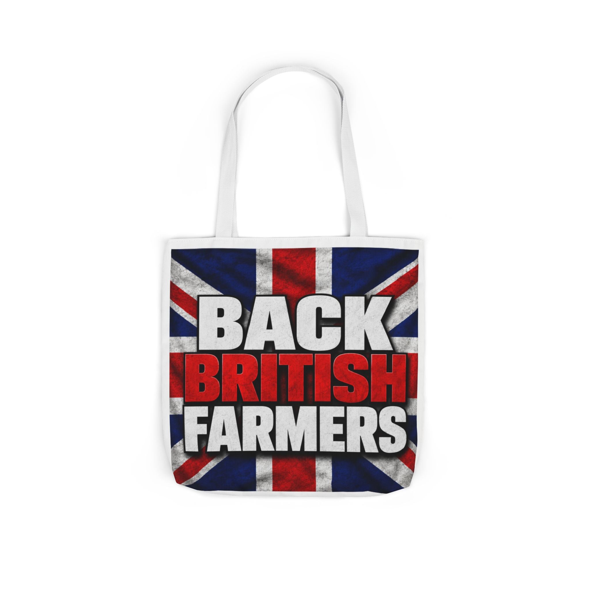 Back British Farmers Canvas Tote Bag — Union Jack Farming Support Tote