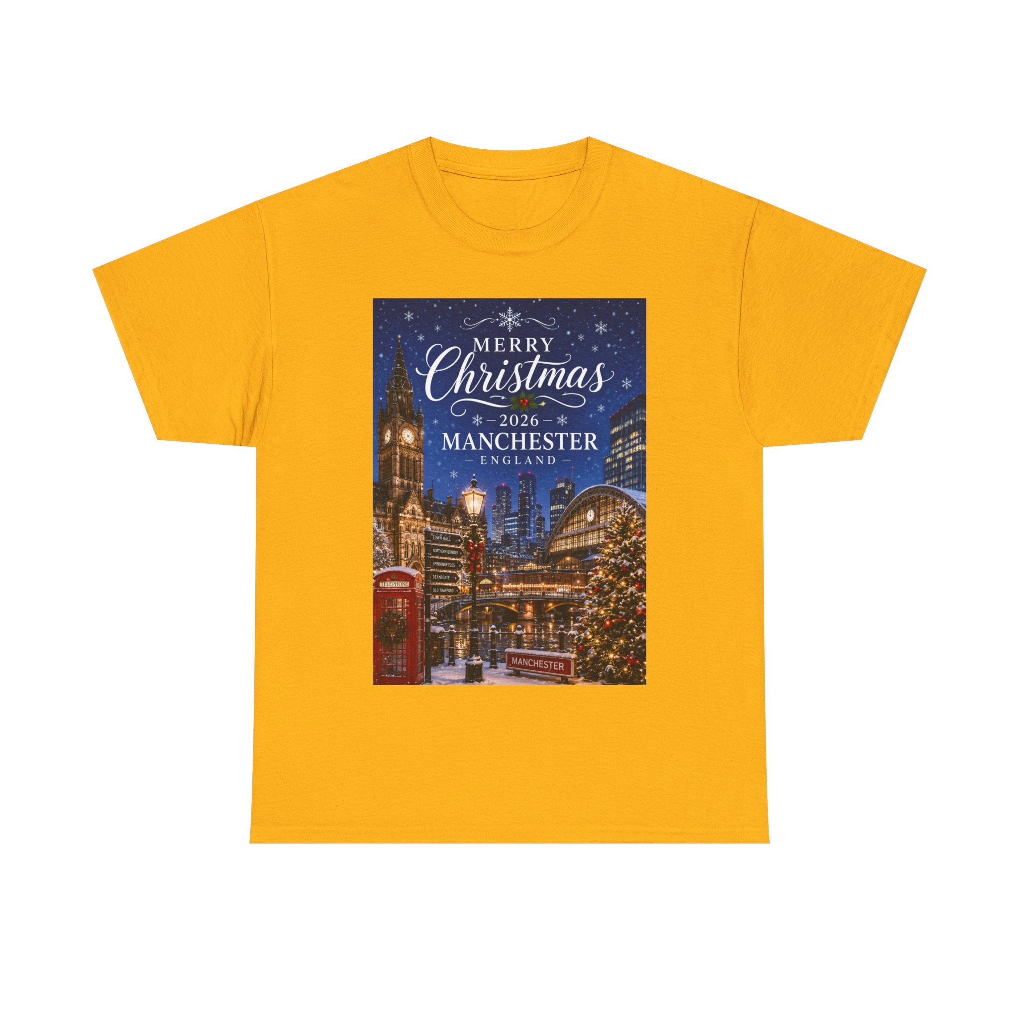 Manchester Christmas Tee — Merry Christmas 2026 Holiday T‑Shirt