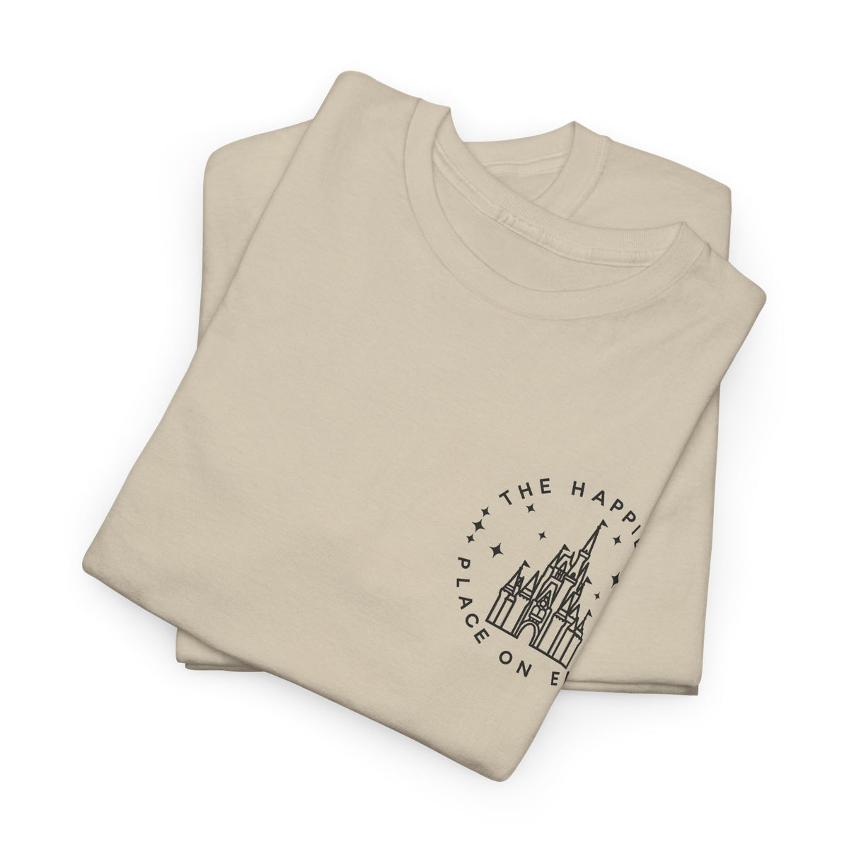 The Happiest Place on Earth Castle Graphic Cotton T-Shirt