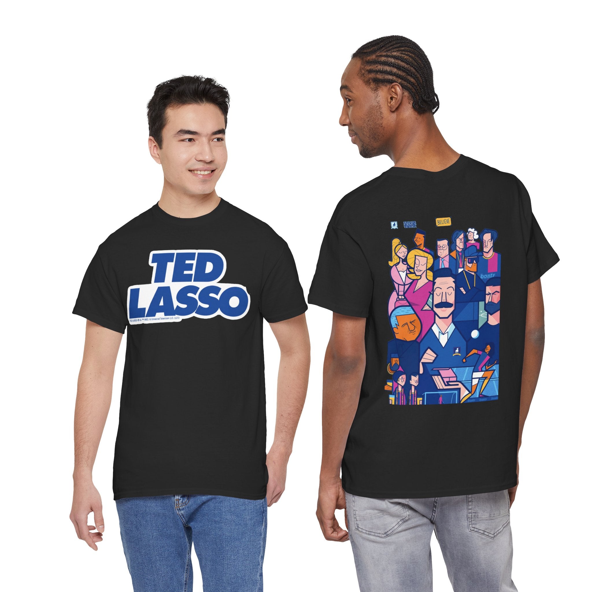 Ted Lasso Inspired Graphic Tee — Retro Team Illustration