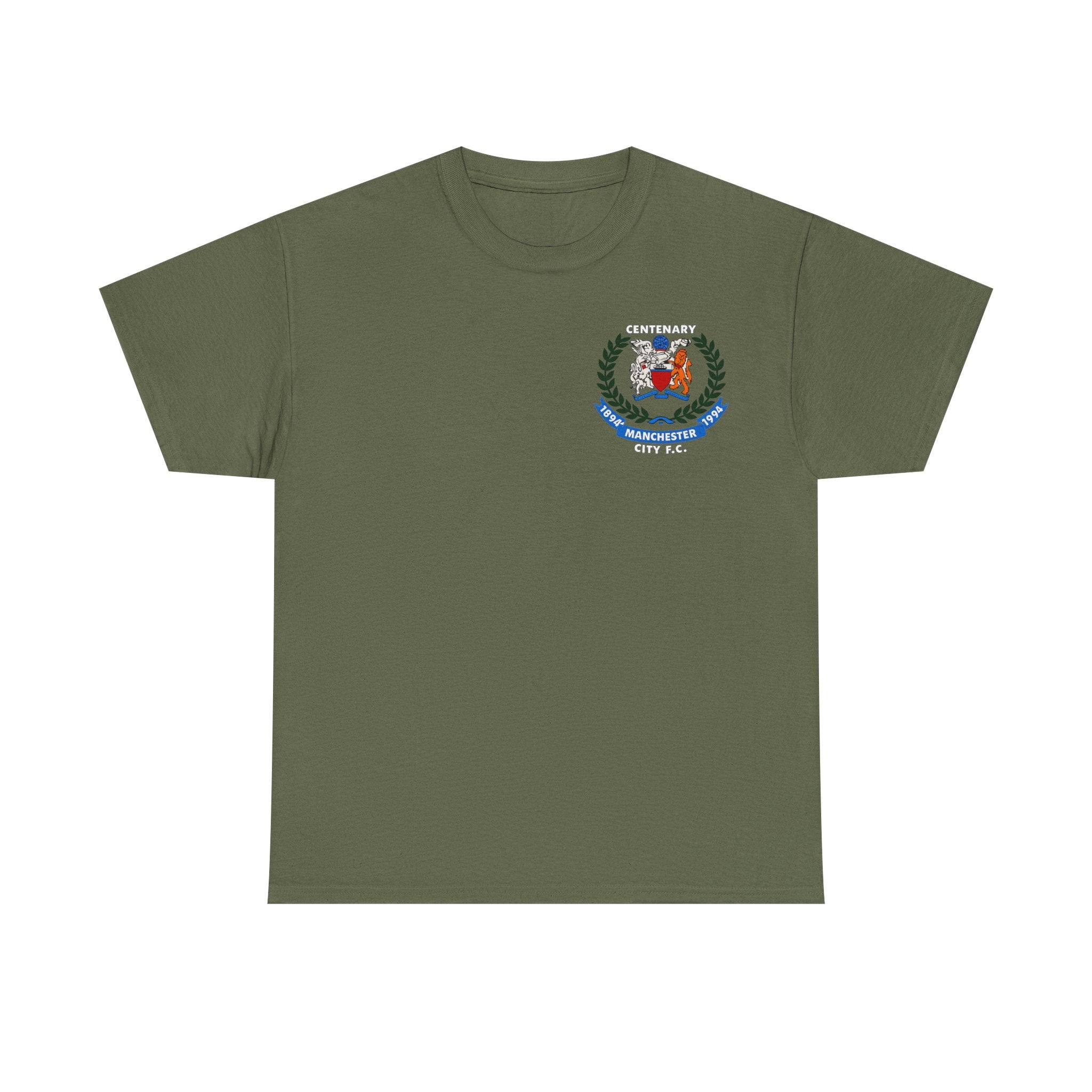 Manchester City F.C. Centenary Crest Tee — 1894–1994 Vintage Football T‑Shirt