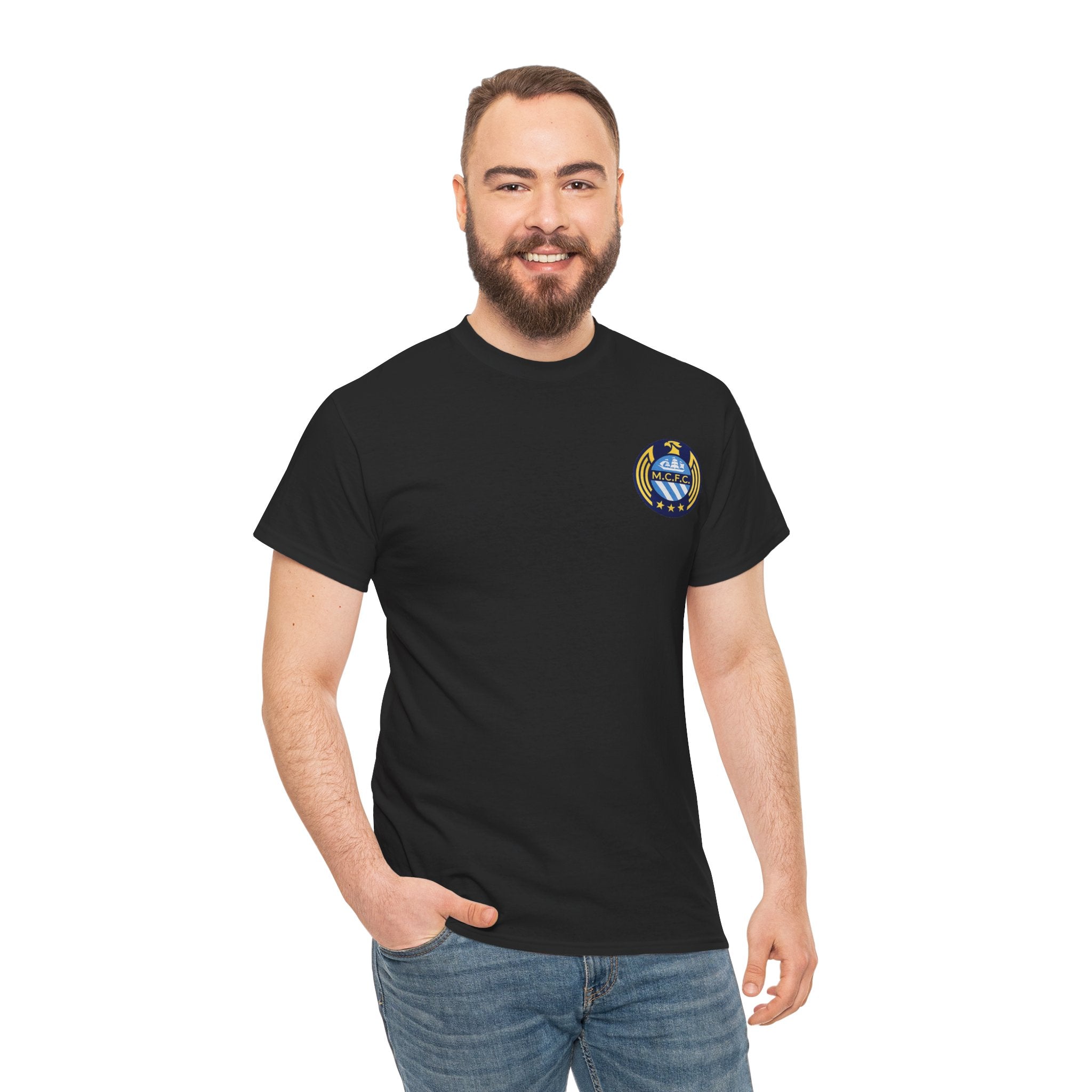 MCFC Unofficial Crest / Badge Tee — Nautical Compass Emblem Shirt