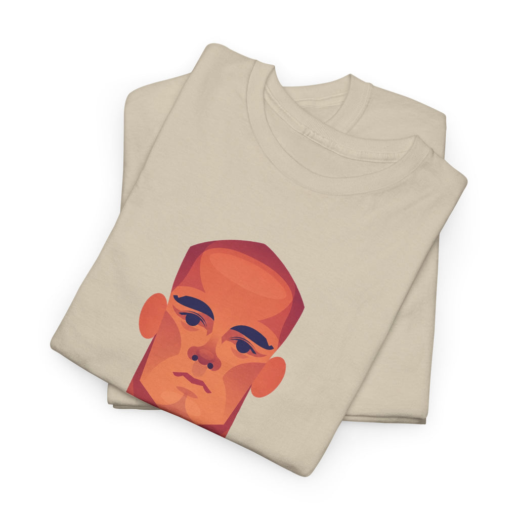 Vinny Kompany Manchester City Legend Minimalist Portrait Tee — Bold Stylized Face Graphic T-Shirt