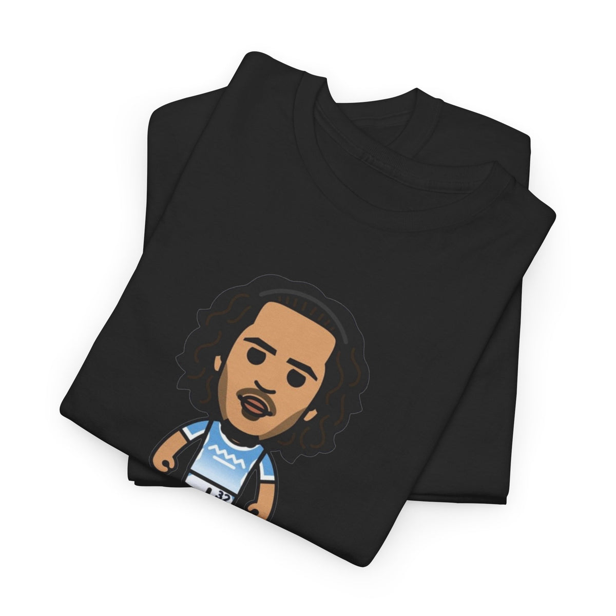 Ayyoub Bouaddi Manchester City Cartoon Character Cotton T-Shirt