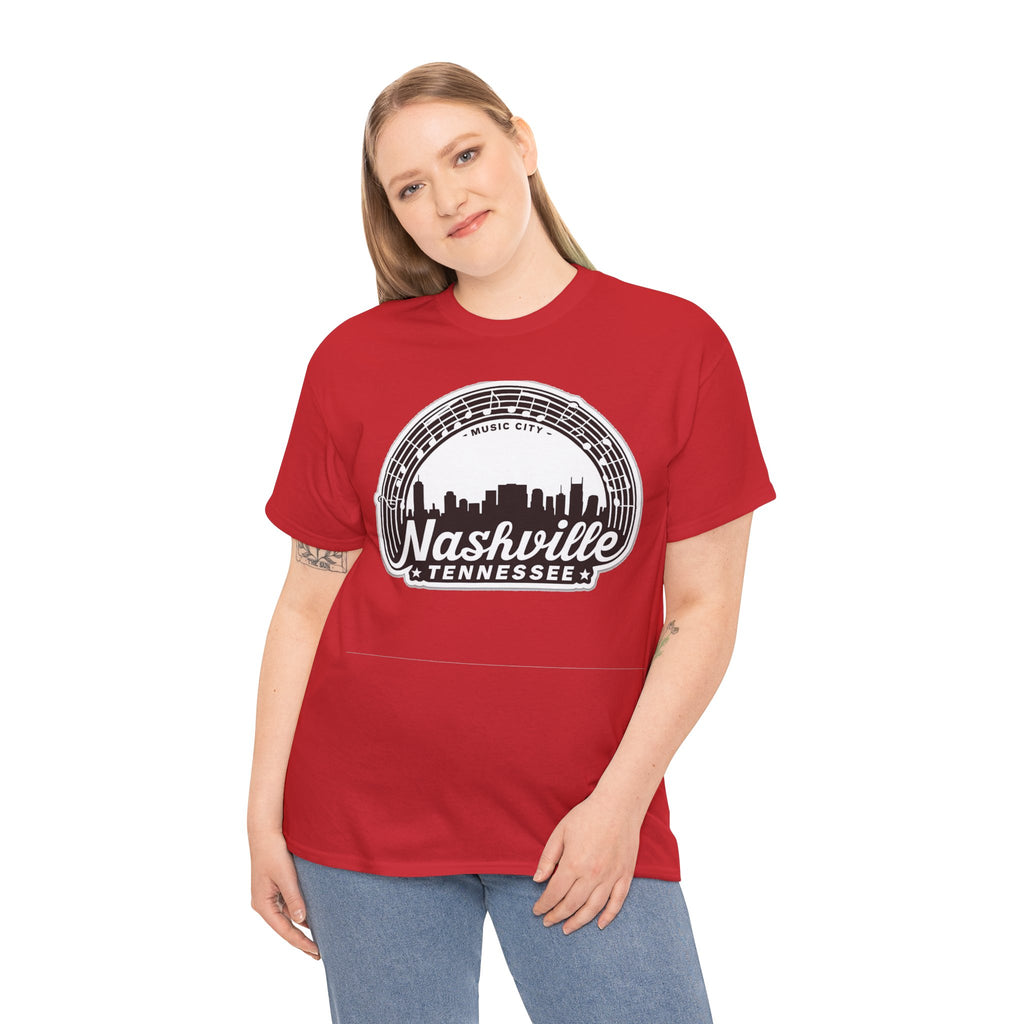 Nashville Tennessee Skyline Tee — Retro Music City Graphic Shirt