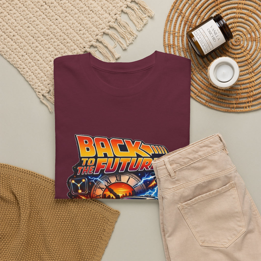 Back to the Future Graphic Tee – Retro 1985 DeLorean Design