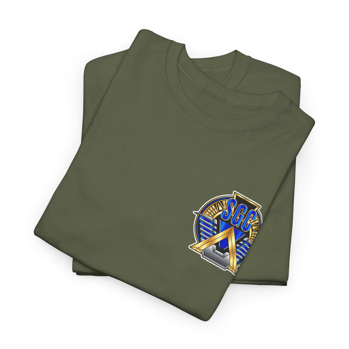 Stargate SGC Military-Style Emblem Cotton T-Shirt
