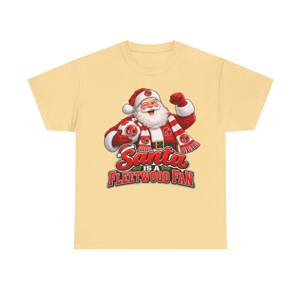 Santa Is a Fleetwood Fan Cotton T-Shirt