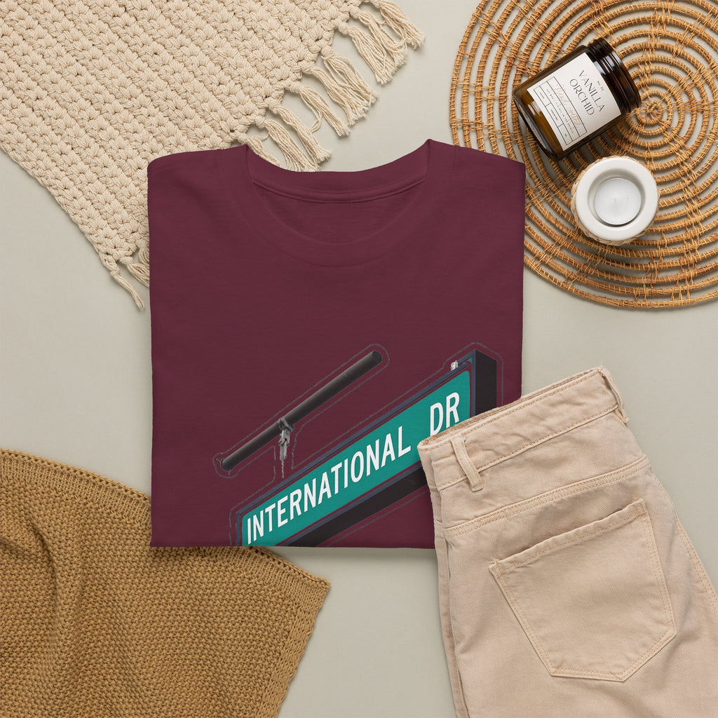 International Dr Street Sign Cotton T-Shirt