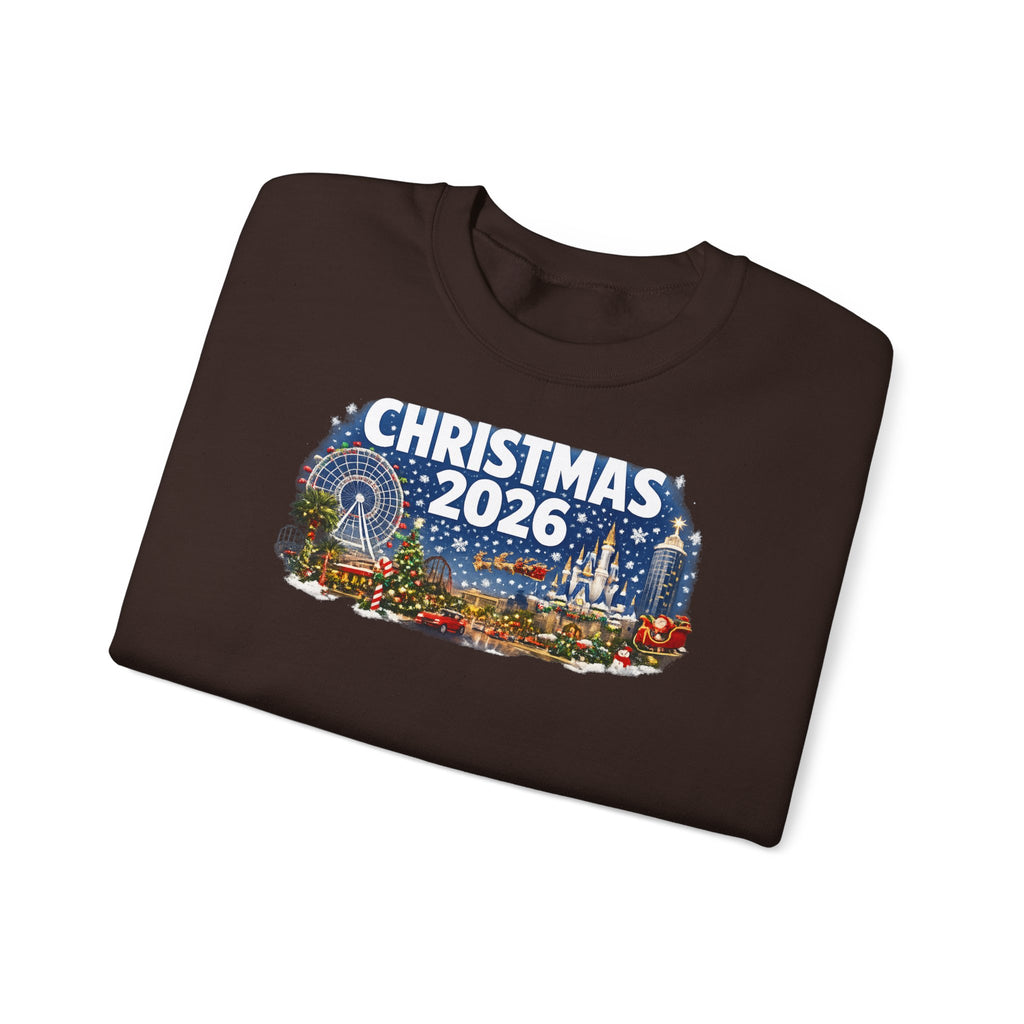Christmas 2026 Holiday Sweatshirt – Festive Winter Cityscape Crewneck