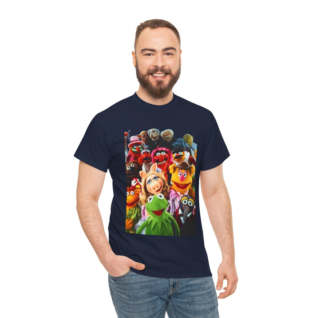Muppets Puppet Ensemble Graphic Tee — Fun Family Cartoon Shirt