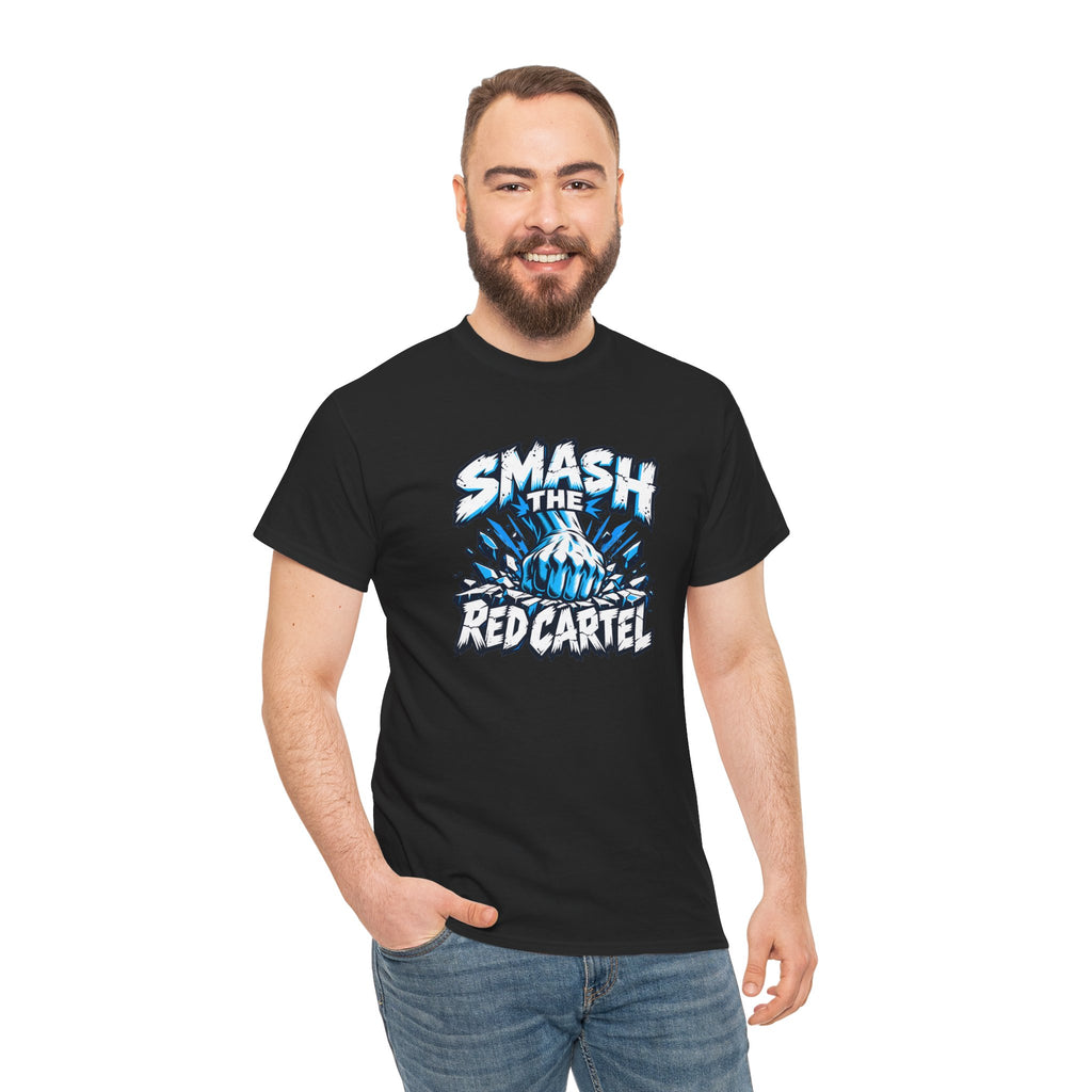 Smash the Red Cartel Unisex Heavy Cotton T-Shirt / Tee