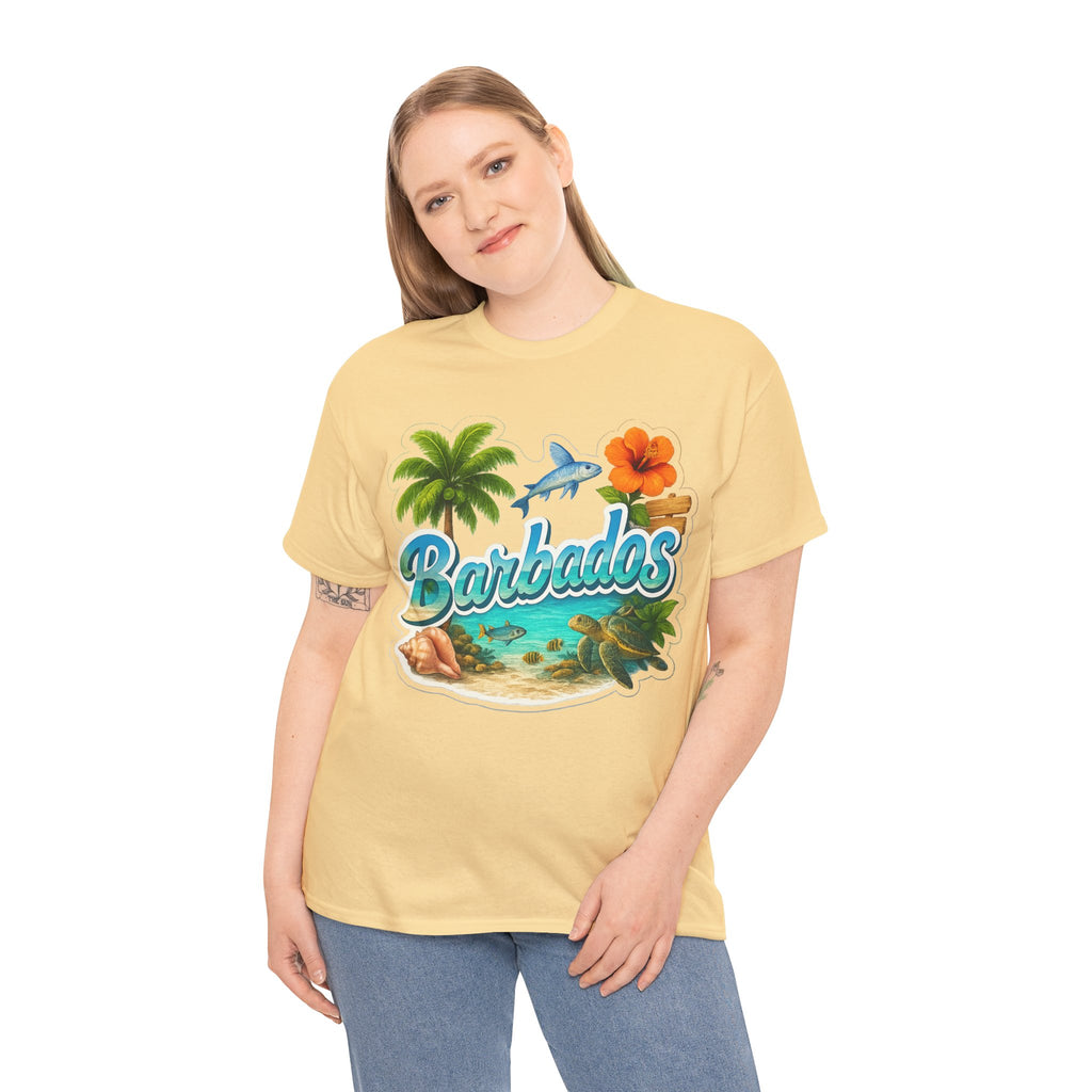 Barbados Beach Graphic Tee — Tropical Island Vacation T‑Shirt