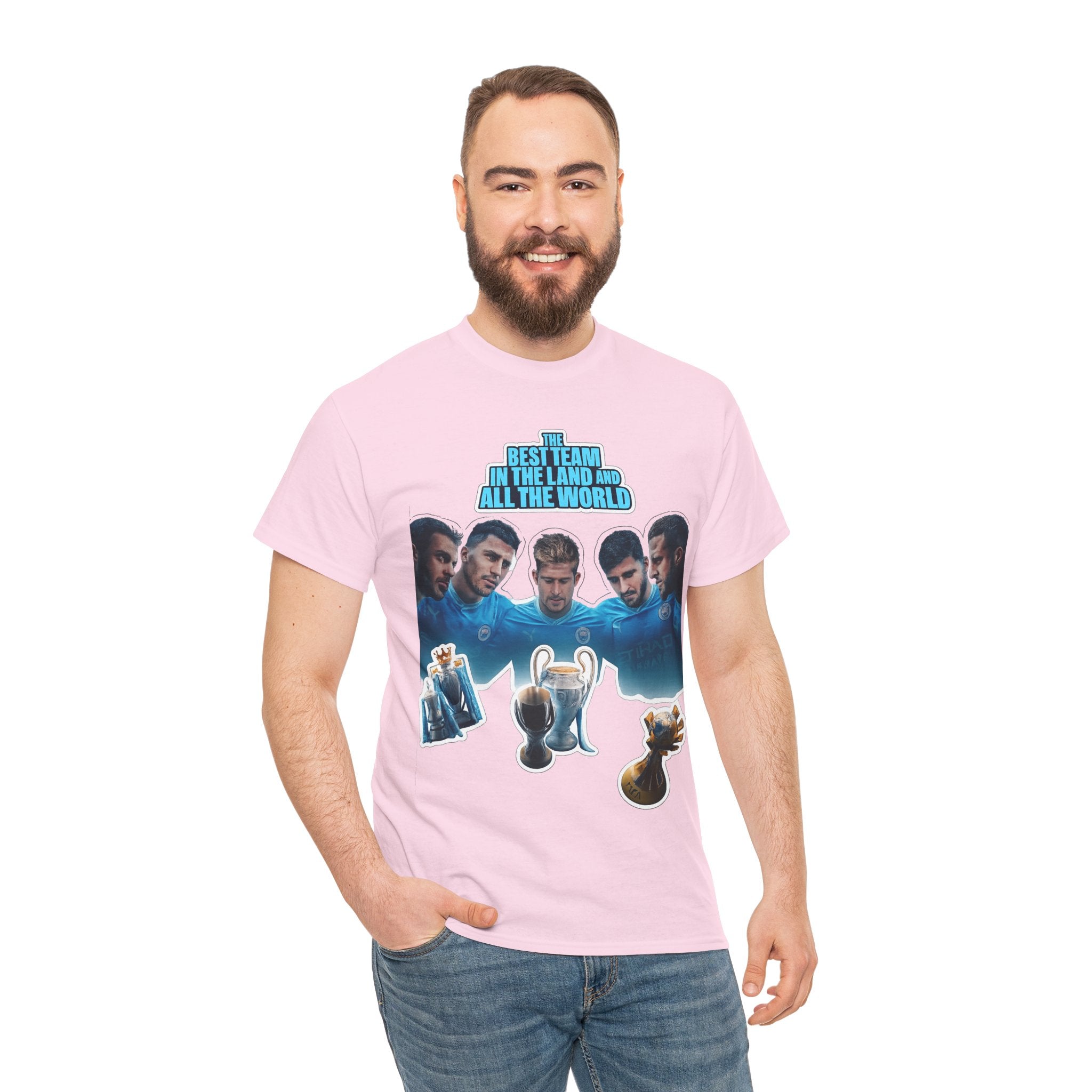 Manchester City — "Best Team in the Land and All the World" Cotton T-Shirt