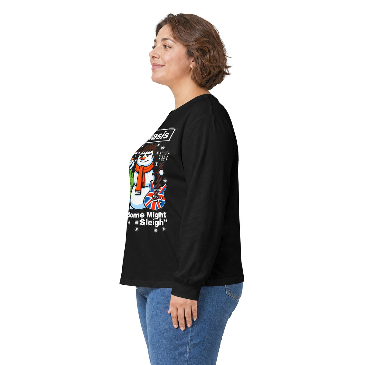 Snowasis 'Some Might O’ Sleigh' Long Sleeve #Oasis Inspired Cotton T-Shirt