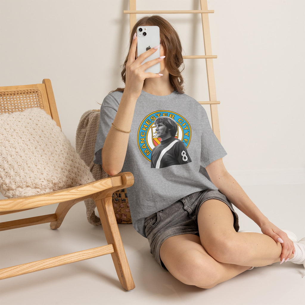 Colin Bell Manchester City Retro Player Portrait Cotton Tee