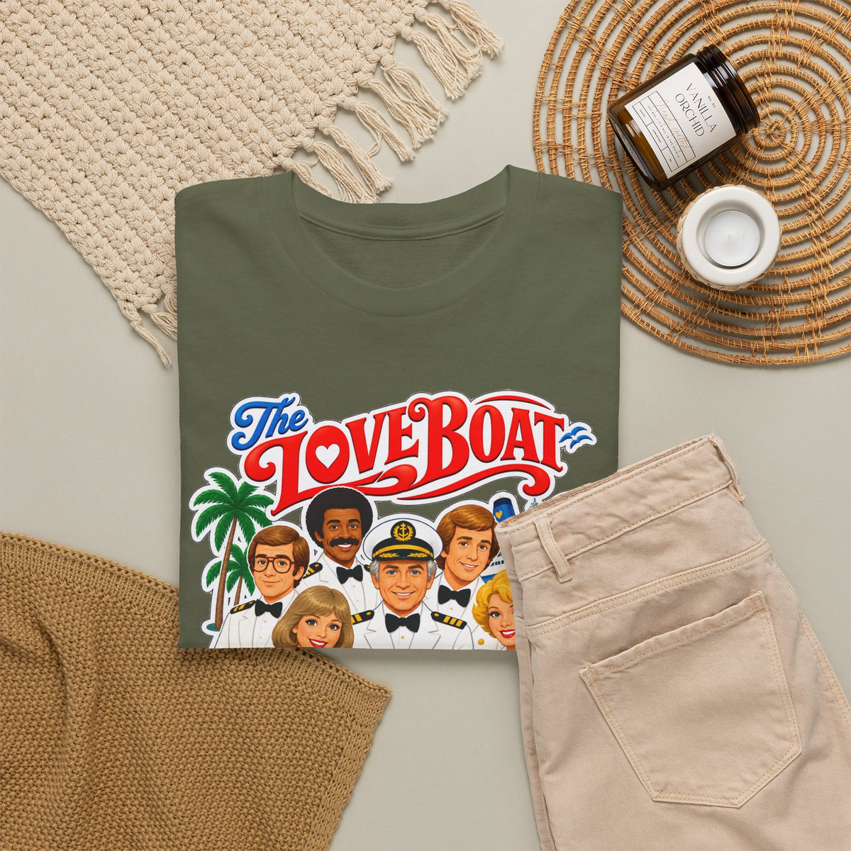 The Love Boat Crew Cotton T-Shirt — Retro TV Cruise Logo Tee