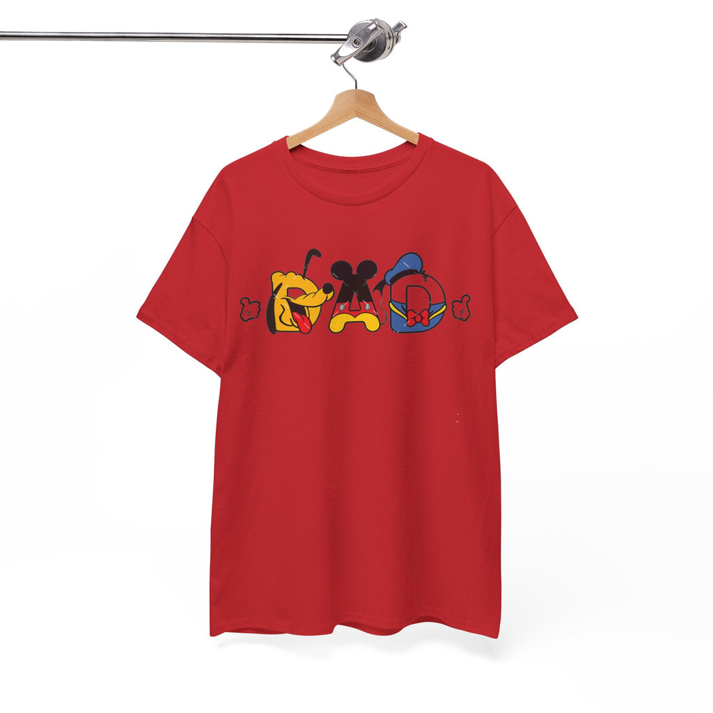 Disney Dad Character Graphic Tee — Playful Colorful Character Icons T-Shirt