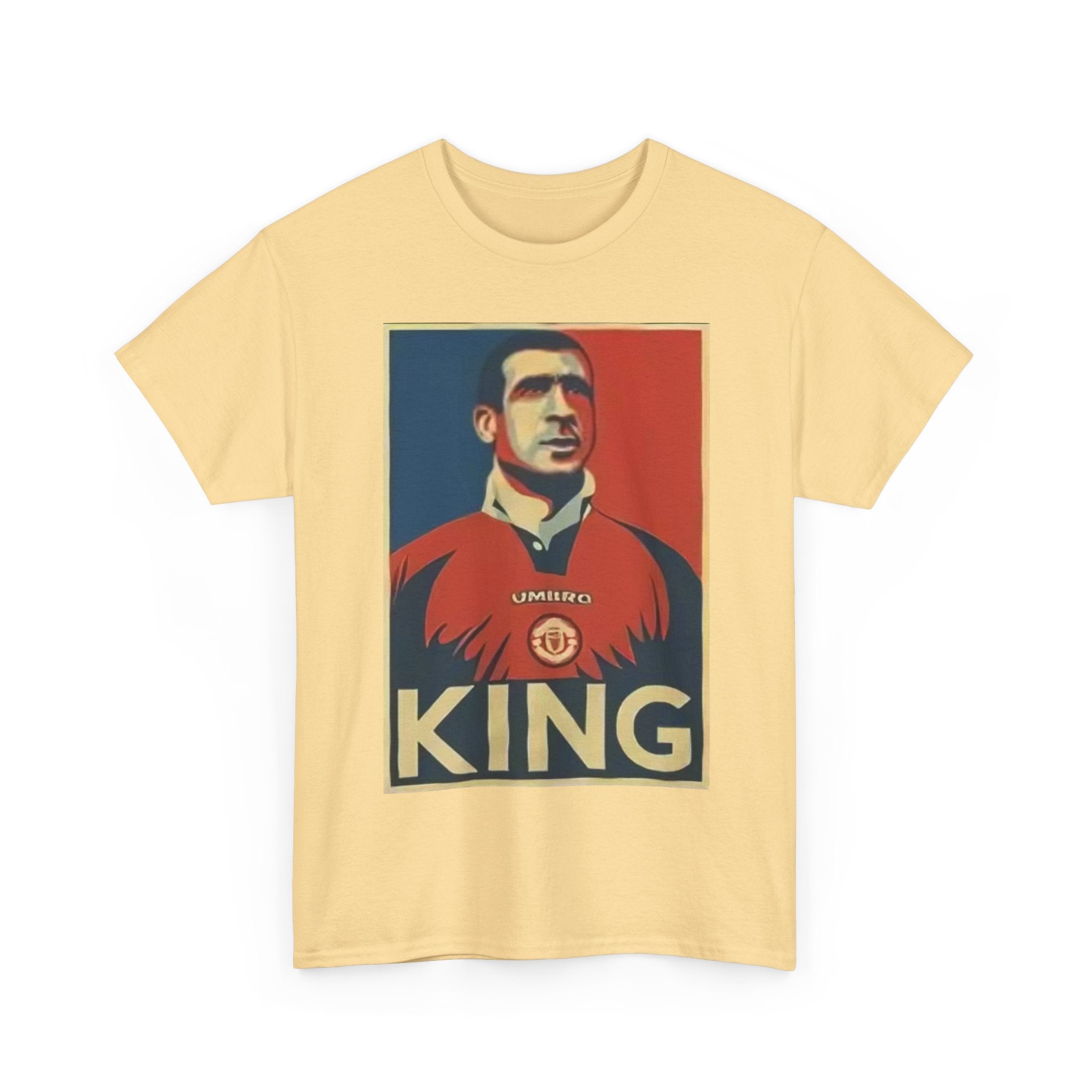 Eric Cantona King Manchester United Graphic Tee — Retro Sports Poster Football Shirt