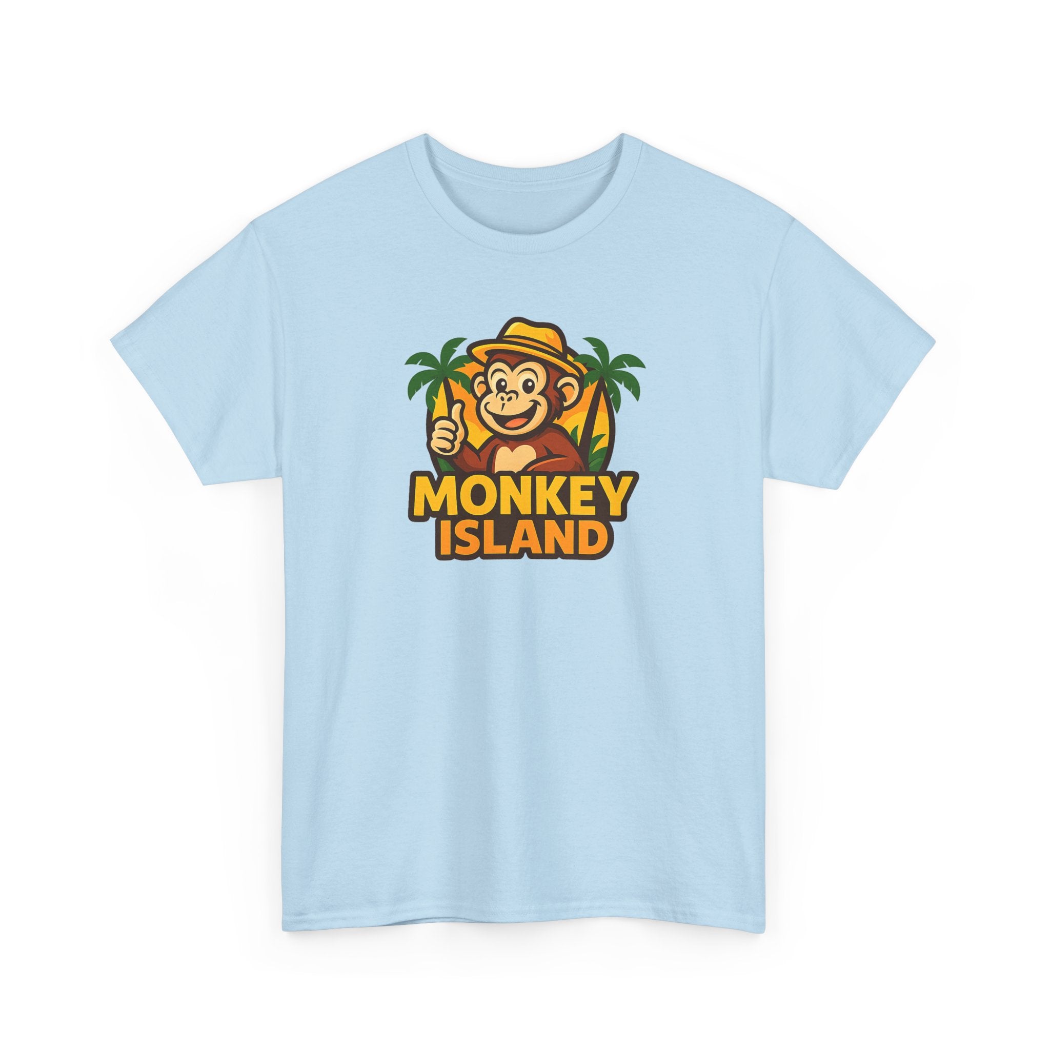 Monkey Island T-Shirt — Cute Tropical Monkey Logo Tee